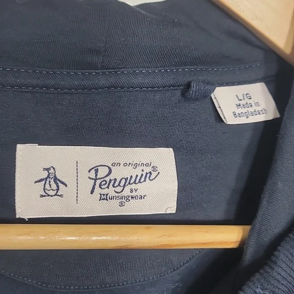 Original Penguin Charcoal Hoodie with Logo - Picture 4 of 5